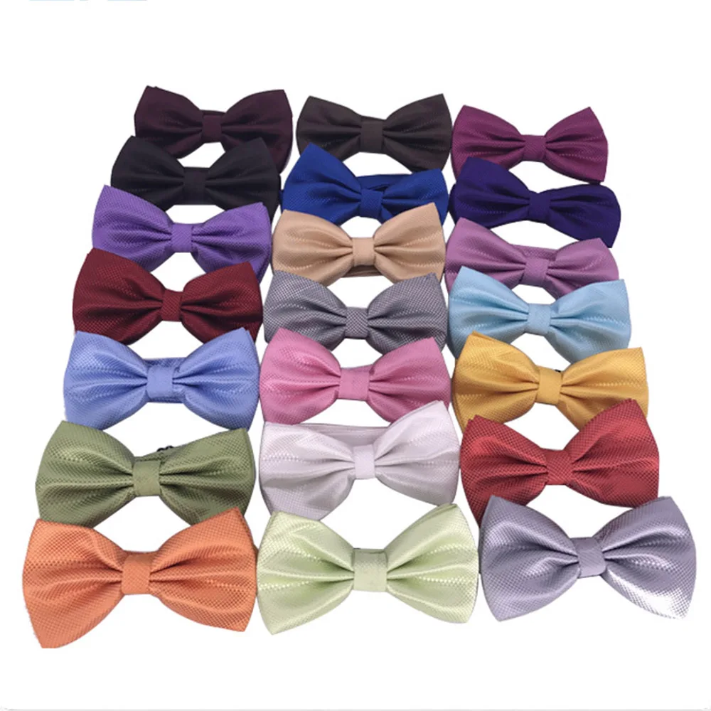 Top Trends: HUISHI Bow Tie For Men Bowtie Solid Color Fashion Butterfly Cravat Banquet Party Bowties Black Gold Red Royal Blue Wine Ties Men Shoppable Styles