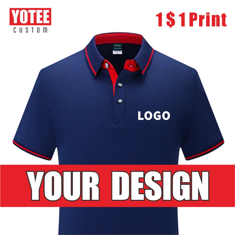 Top Trends: YOTEE 2021 Summer Multi-stylecustom Breathable POLO Shirt Men&#039;s LOGO Custom Top Shoppable Styles