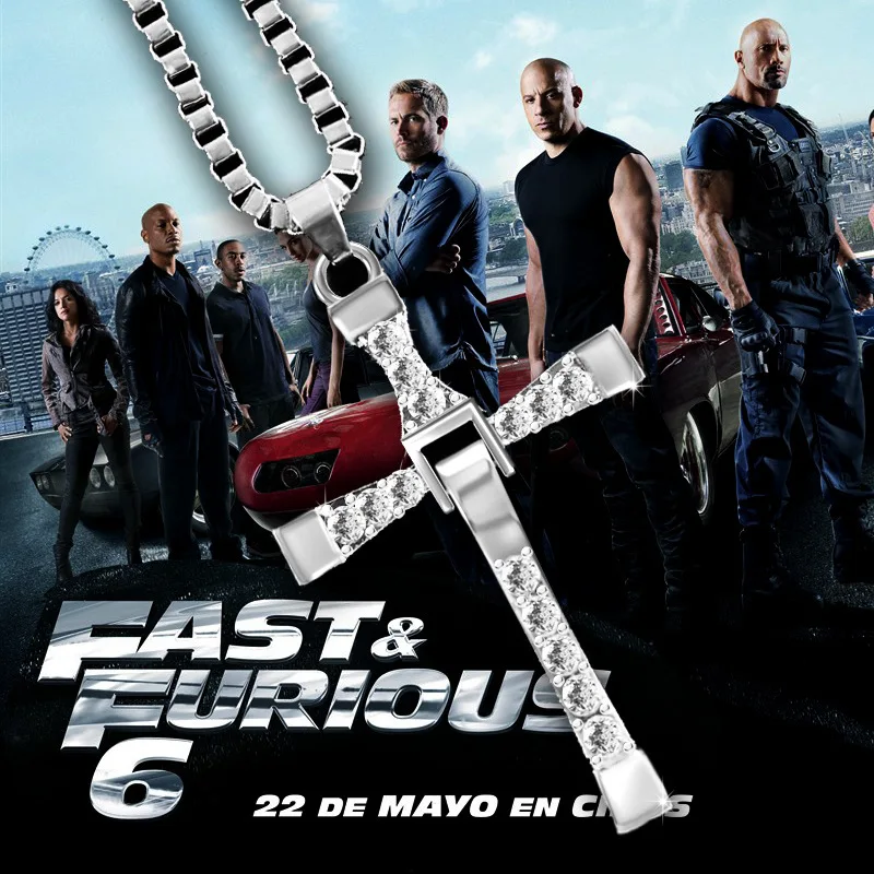 Top Trends: Dominic Toretto The Fast And The Furious Celebrity Vin Diesel Item Crystal Jesus Men Cross Pendant Necklace Gift Jewelry Shoppable Styles