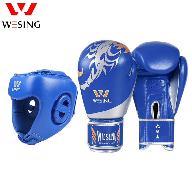 Top Trends: Wesing Boxing Gloves With Headgear 10oz Muay Thai Kickboxing Training Headguard Protection MMA Equipment Shoppable Styles