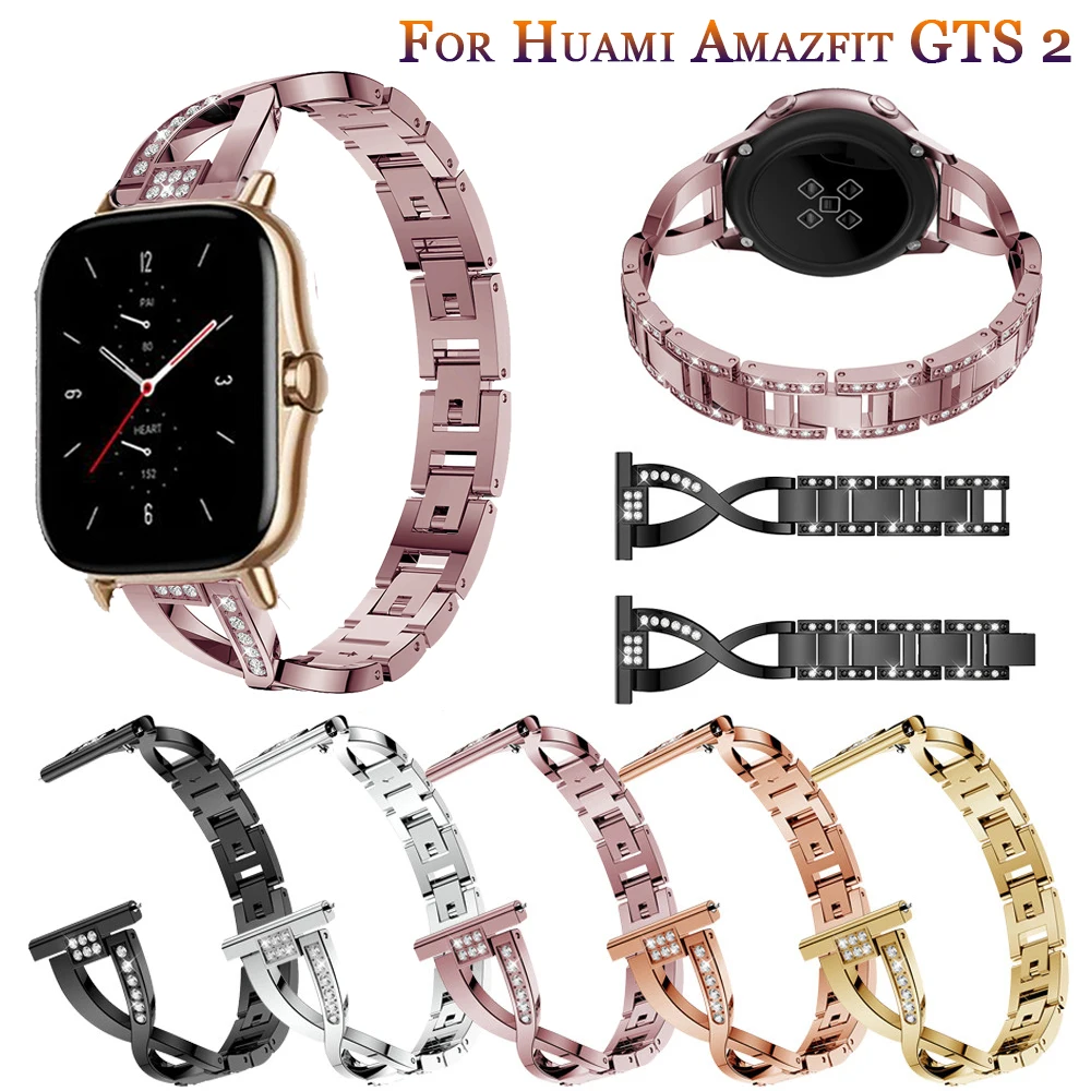 Top Trends: New Stainless Steel Strap For Huami Amazfit GTS 2 / Mini Smart Watch Band Sport Bracelet For Xiaomi Amazfit Bip S / U / Pro / GTR Shoppable Styles