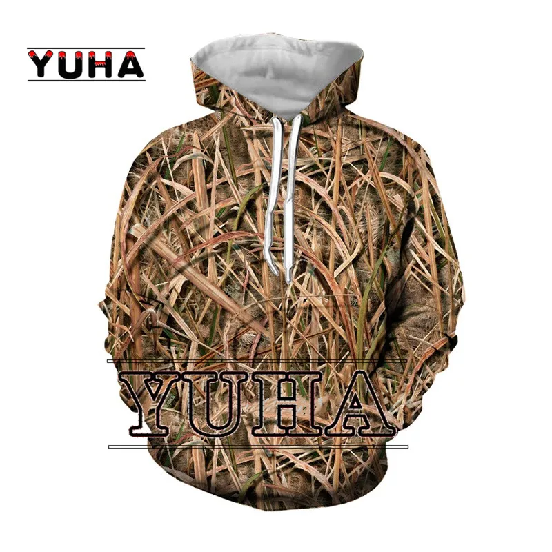 Top Trends: YUHA Men Women 3D Sweatshirt Reed Camouflage Hunting Oversized Coat Streetwear Harajuku Casual Pullover Spring Autumn Hoodies Shoppable Styles - Image 4