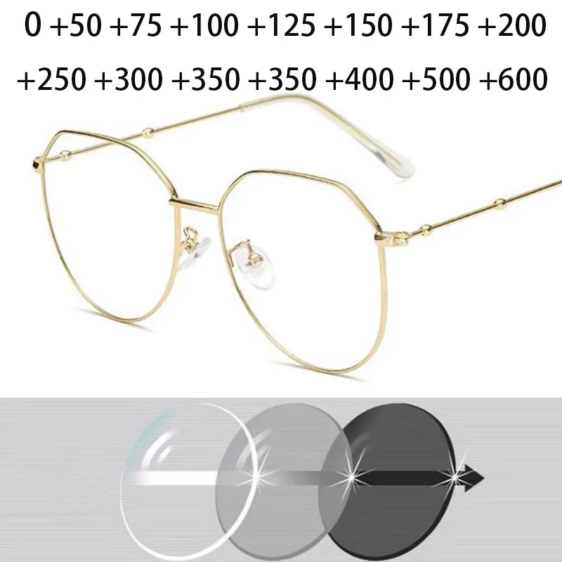 Top Trends: Metal Irregular Polygon Reading Eyeglasses Women Men Prescription Spectacles Eyewear + 0.5 + 0.75 + 1 + 1.25 + 1.5 + 2 + 2.5 + 3 + 3.5 + 4 Shoppable Styles