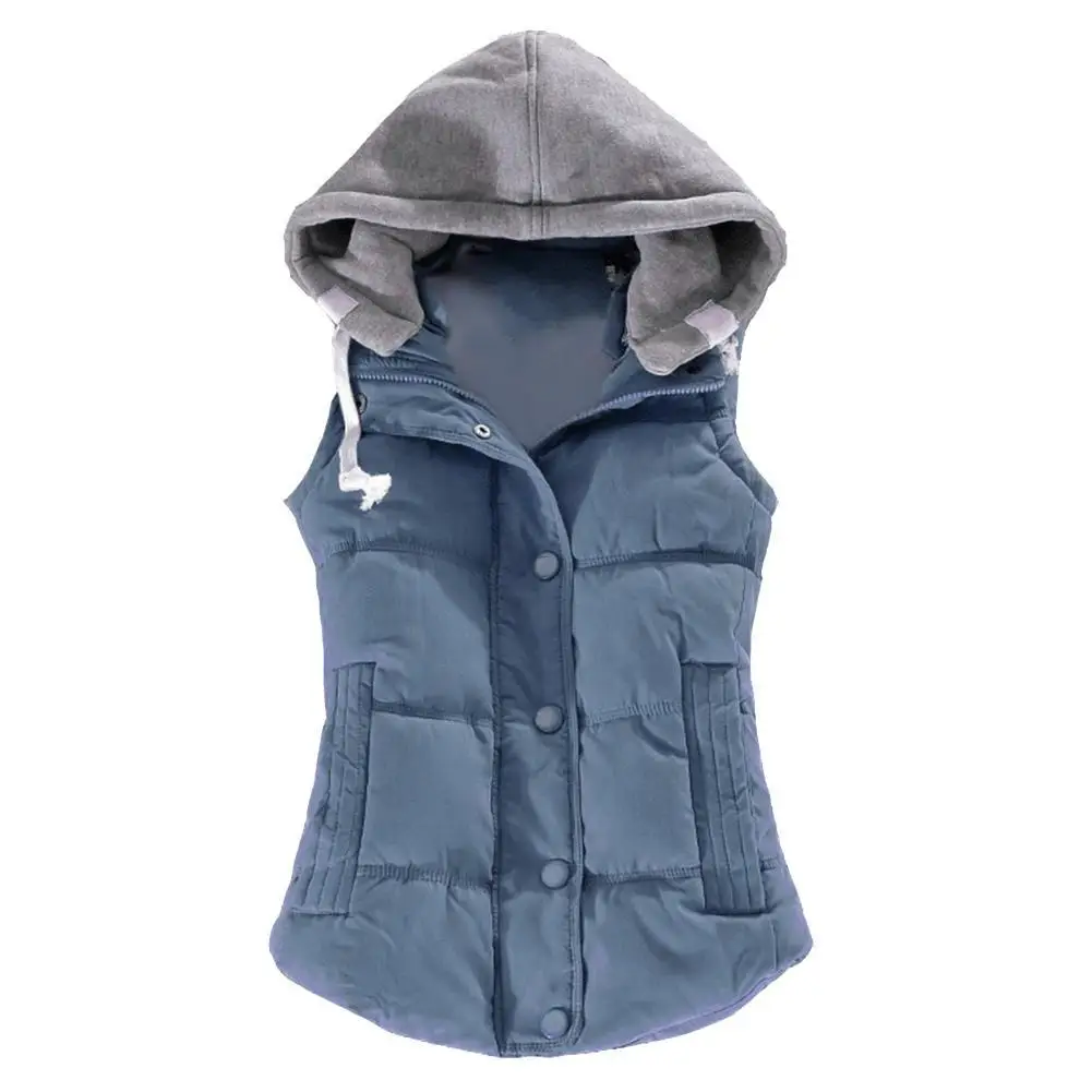 Top Trends: Women's Casual Autumn And Winter Sleeveless Down Cotton Vest Women's Short Jacket Warm Thickening Hooded Vest Shoppable Styles