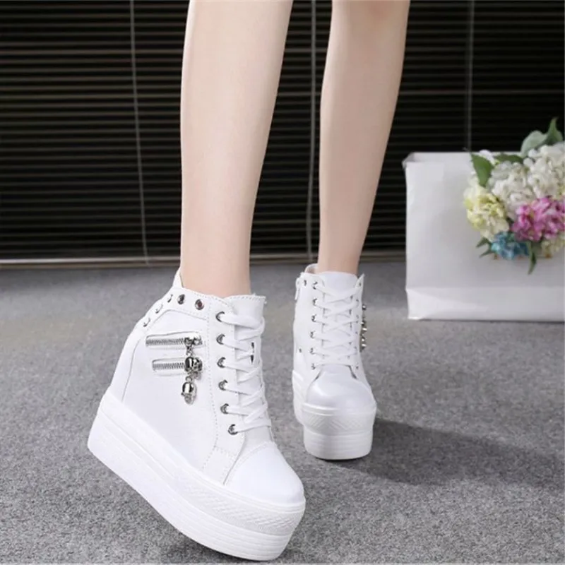 Top Trends: Women's Casual Slope Heel Sports Shoes, Women's Walking Platform Training Shoes, Increased, Breathable, New In Autumn 2021 Shoppable Styles - Image 2