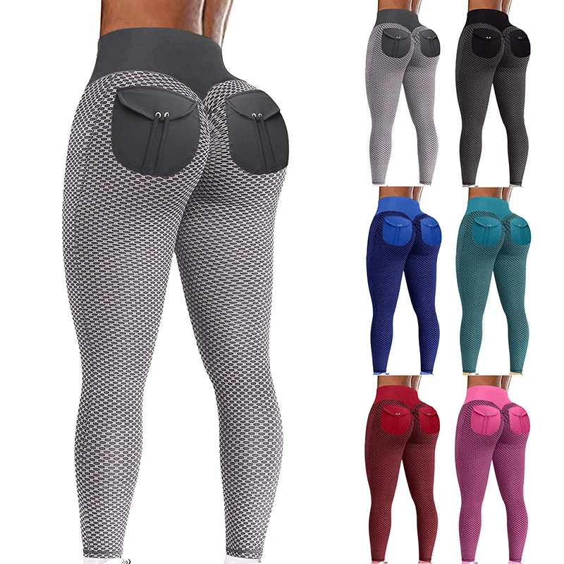 Top Trends: Push Ups Sports Leggings Women Fitness Yoga Pants Sexy Seamless Training Running Stretch Pocket Leggings Workout Sweatpants Shoppable Styles