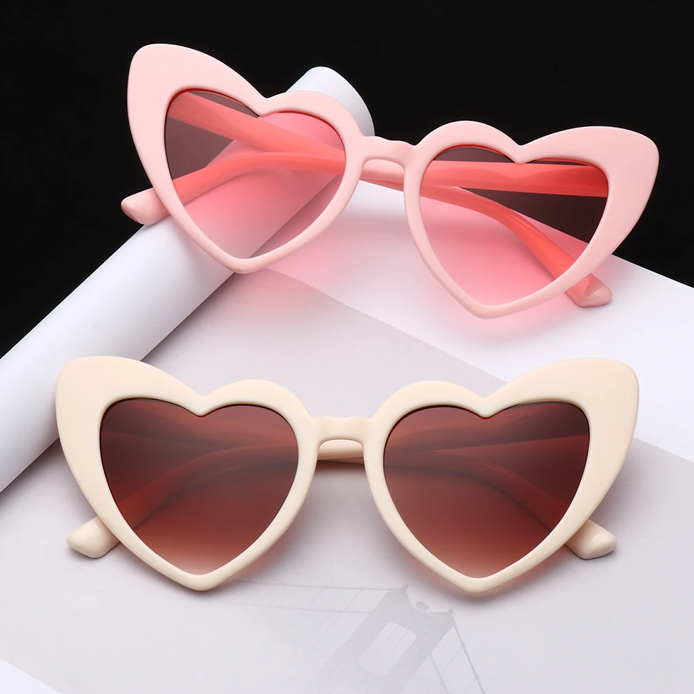 Top Trends: Heart Sunglasses Women Brand Designer Cat Eye Sun Glasses Female Retro Love Heart Shaped Glasses Ladies UV400 Protection Shoppable Styles - Image 3