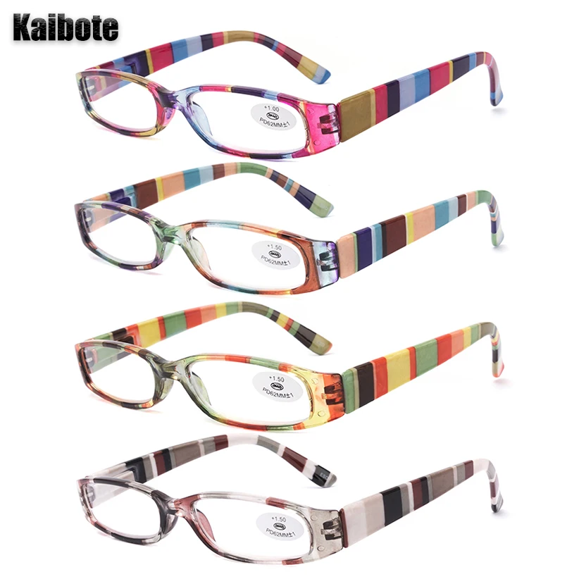 Top Trends: 4 Pack Fashion Women Reading Glasses High Quality Ladies Colorful Small Presbyopic Eyeglasses Elegant Reader Eyewear 1.00 - 3.50 Shoppable Styles