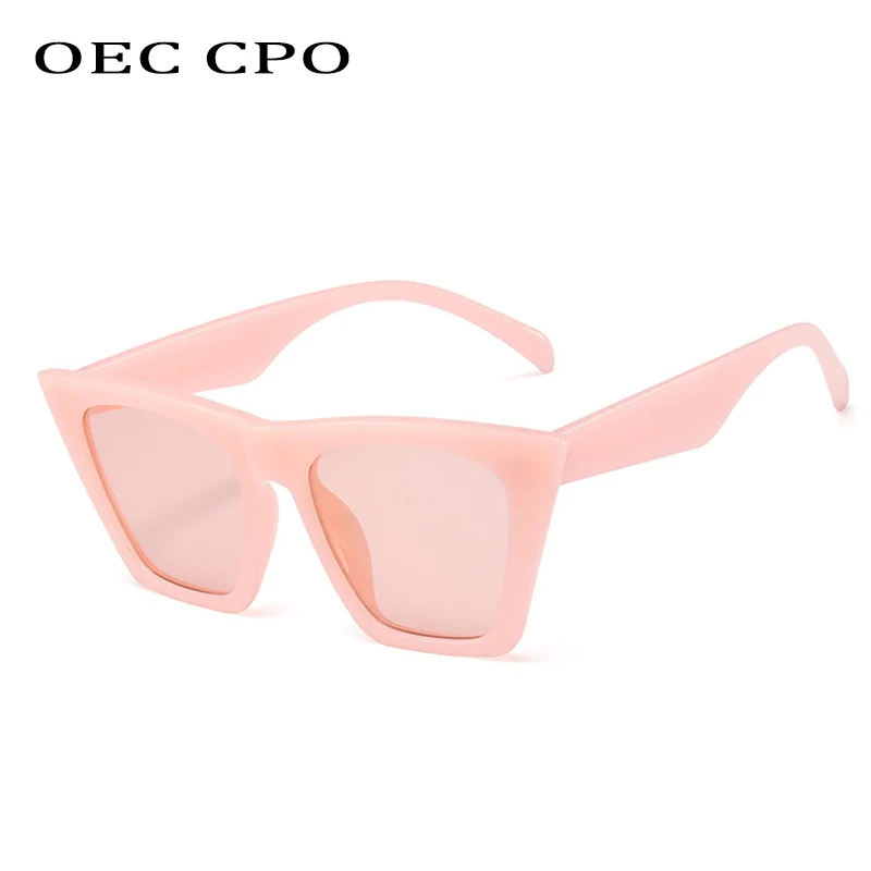 Top Trends: OEC CPO New Fashion Cat Eye Sunglasses Women Fashion Brand Designer Sun Glasses Female Trend Shades Brown Eyewear UV400 O947 Shoppable Styles - Image 2