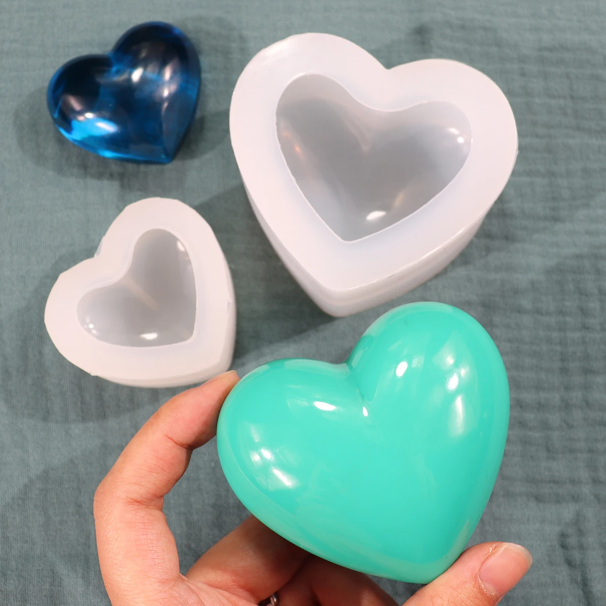 Top Trends: Heart Shape Silicone Mold For DIY Crystal UV Epoxy Resin Soap Candle Molds Handmade Decorations Shoppable Styles