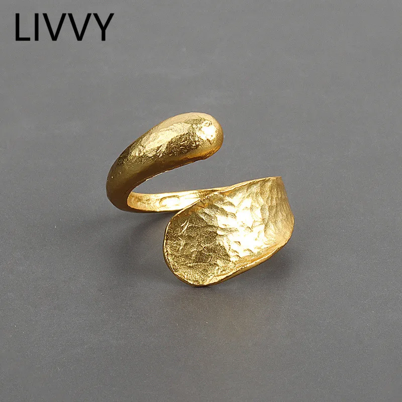 Top Trends: LIVVY Silver Color Rings For Women Trendy Simple Fashion Line Cross Resizable Rings 2021 Trend Shoppable Styles