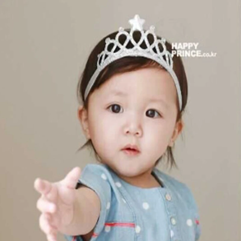 Top Trends: Baby Headband Girls Korean Newborn Infant Crown Headbands Flowers Headwarp Elastic Hair Band Children Girls Hair Accessories Shoppable Styles - Image 2