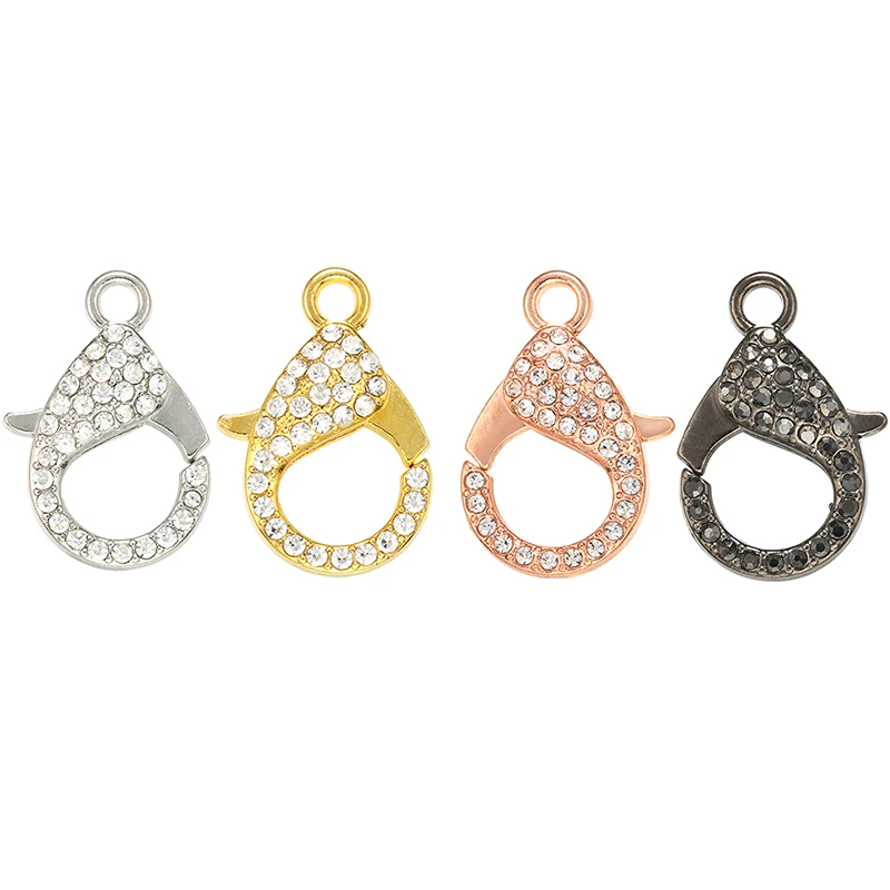 Top Trends: ZHUKOU Crystal Lobster Clasps Bracelets Necklaces Hooks Chain Closure Findings Accessories For Jewelry Making Wholesale DIY VK75 Shoppable Styles