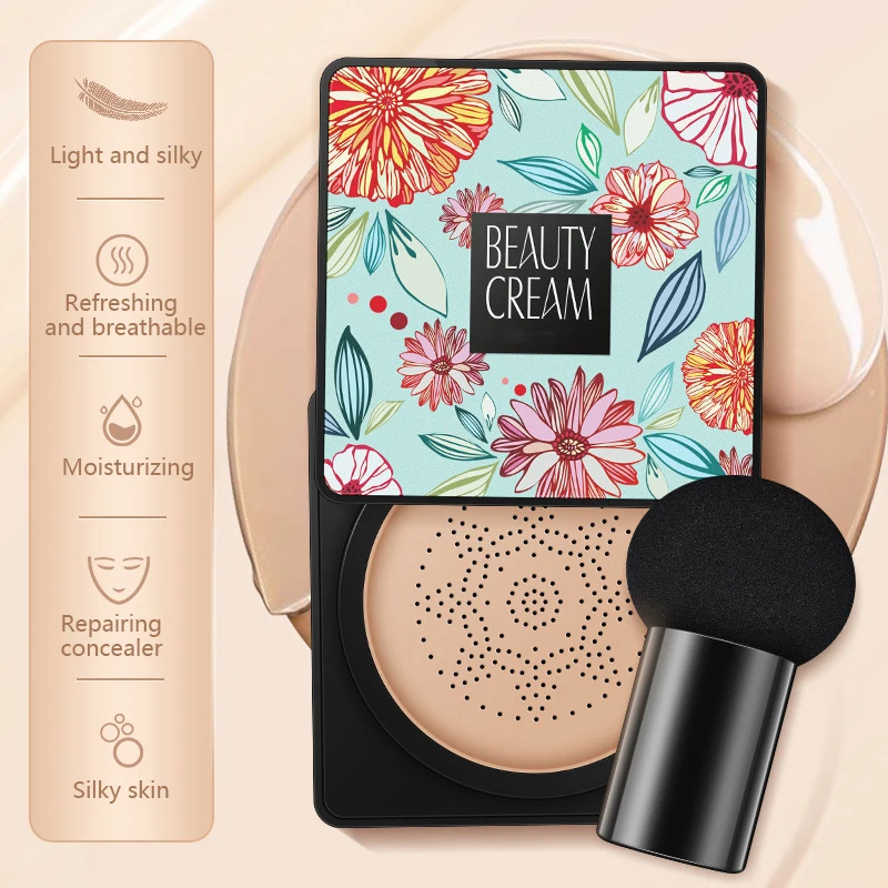 Top Trends: Mushroom Head Air Cushion, CC Cream Natural Moisturizing Foundation Concealer Whitening Oil-control Makeup Cosmetics BB Cream Shoppable Styles