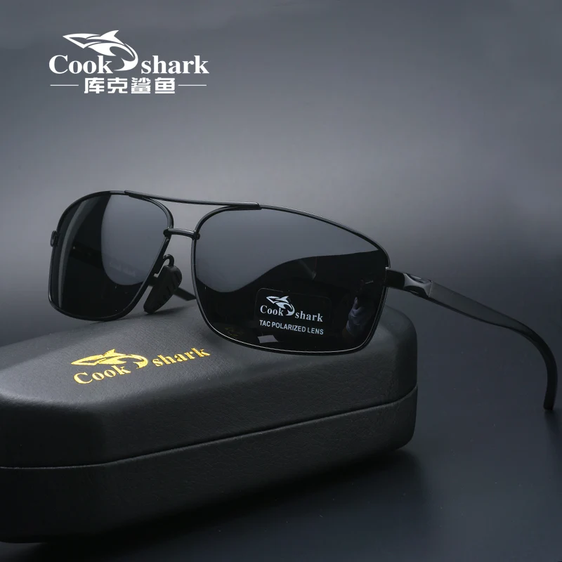 Top Trends: Cook Shark New Color Changer Sunglasses Men's Sunglasses Tidal Polarization Driver's Mirror Driving Night Vision Glasses Shoppable Styles