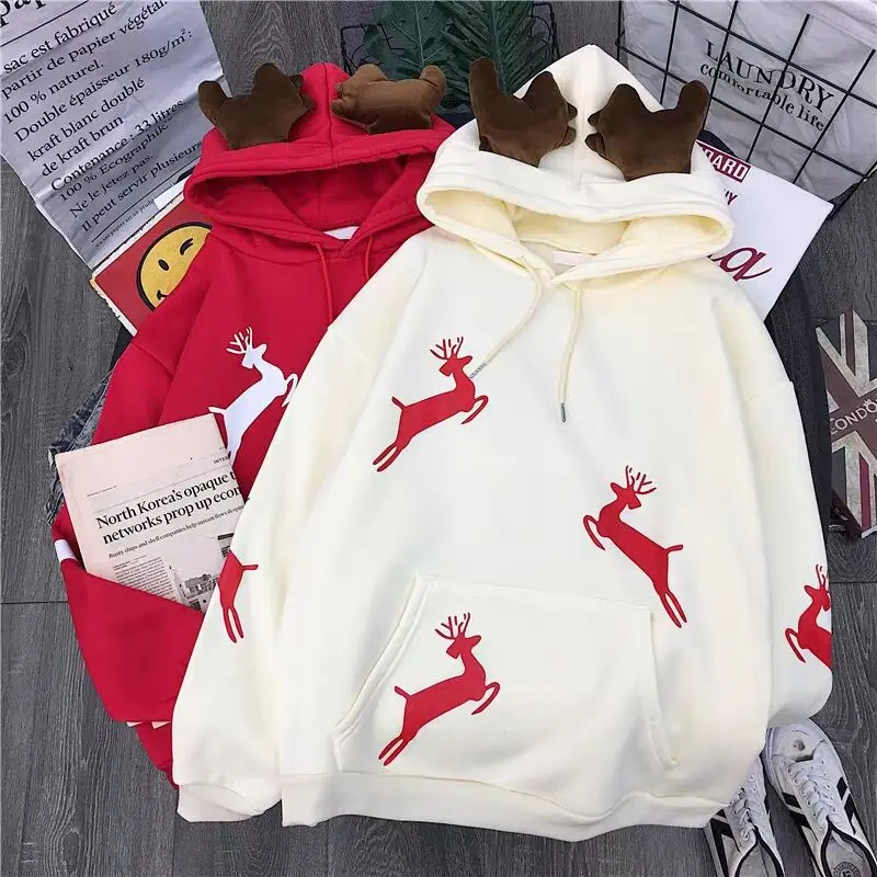 Top Trends: NEW Elk Christmas Sweatshirt For Women's Winter Wear Korean Comfortable Warm Pullover Sweatshirt Em* Shoppable Styles