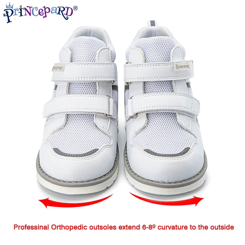 Top Trends: Princepard Kids Orthopedic Shoes Children Autumn High Top Sneaker Boys Girls Correct Flatfoot Toe Walking Arch Support Care Shoppable Styles - Image 3