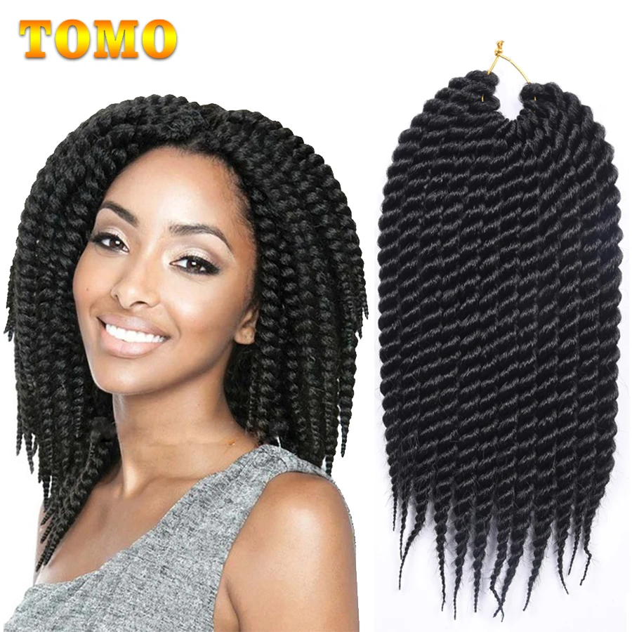 Top Trends: TOMO 12&quot; 18&quot; Senegalese Twist Crochet Hair Extensions Ombre Color Jumbo Pre-twisted African Synthetic Braiding Hair 12 Roots Shoppable Styles