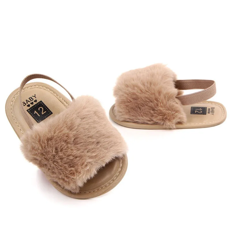 Top Trends: Fashion Faux Fur Baby Shoes Cute Infant Baby Boys Girls Shoes Soft Sole Slipper Comfortable Indoor Shoes For 0-18M Shoppable Styles - Image 2