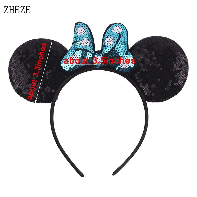 Top Trends: Trendy Dot Sequins Bow Mouse Ears Headband Spring Summer Hairband For Girl Children Festival Hair Accessories Shoppable Styles - Image 3