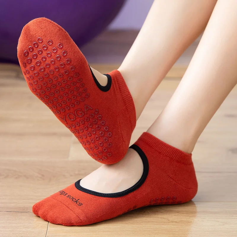 Top Trends: 2023 Women High Quality Backless Pilates Socks High Elasticity Anti-Slip Yoga Sock Cotton Ballet Sports Dance Slipper Grip Sock Shoppable Styles - Image 3