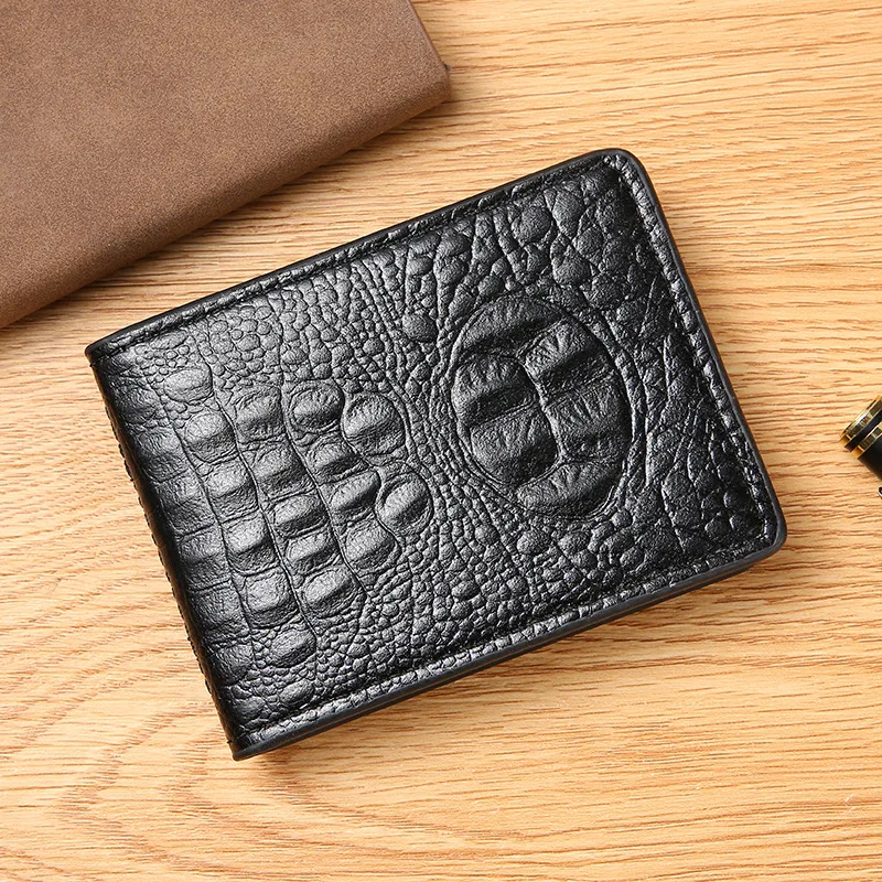 Top Trends: Crocodile Pattern Leather Passport Cover Men Women Retro Auto Driver License Holder Documents Card Credit Holder Mini Wallet Shoppable Styles