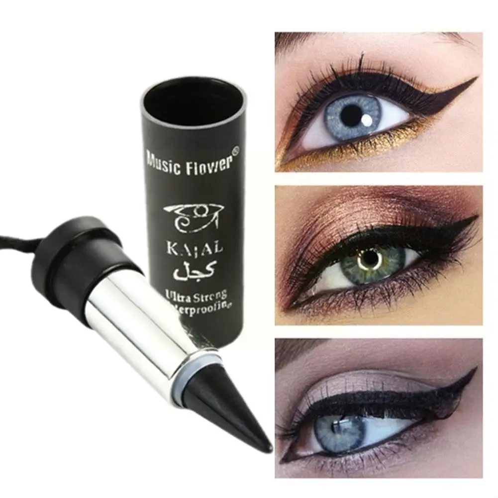 Top Trends: 1PC Black Tube Lipstick-style Ribbon Eyeliner Black Lasting Portable Natural Eye Waterproof Liner Pen Cream Long Lasting Shoppable Styles