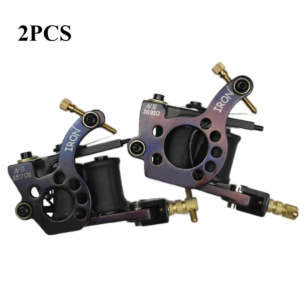 Top Trends: 2pcs Hot Sale 10 Warps Coils Tattoo Machine Guns For Liner Shading Tattoo Machine Gun Supply Shoppable Styles