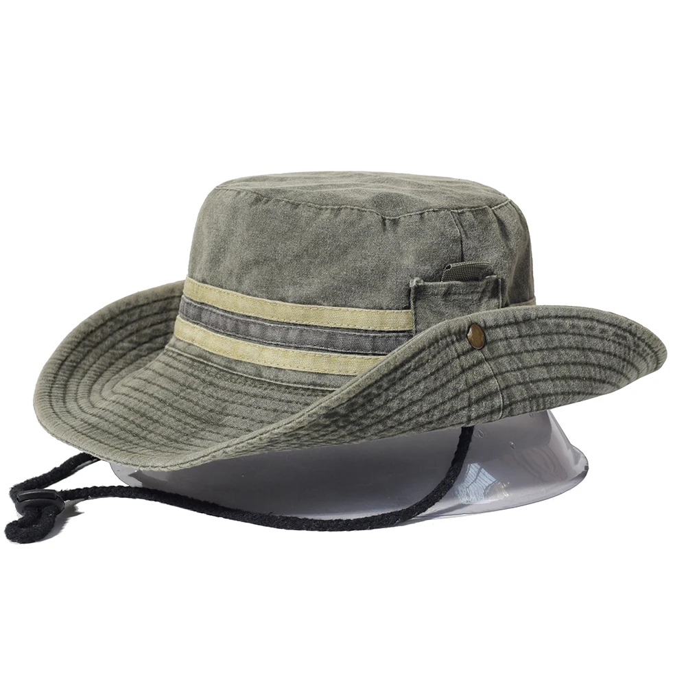 Top Trends: Fishing Hiking Sun Hat Men Women Boonie Hat Wide Brim Bucket Hat Outdoor Safari Summer Cap Cotton Bucket Hat Shoppable Styles