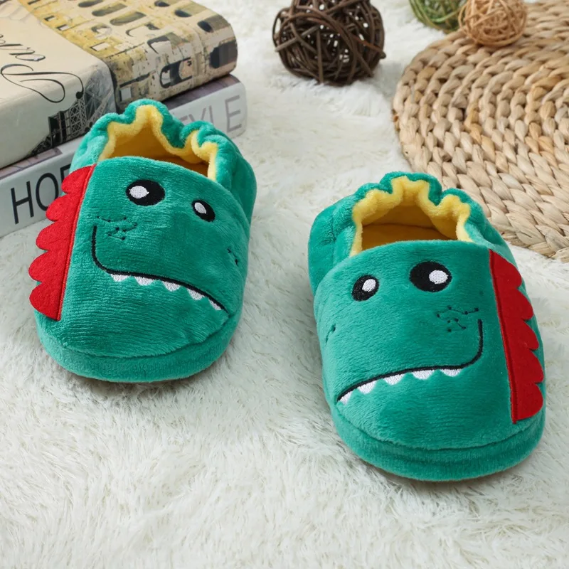 Top Trends: Toddler Boys Slippers Cartoon Plush Warm Shoes Little Kids Baby Winter House Shoes Boy Soft Rubber Sole Home Footwear Puppy Bear Shoppable Styles - Image 4