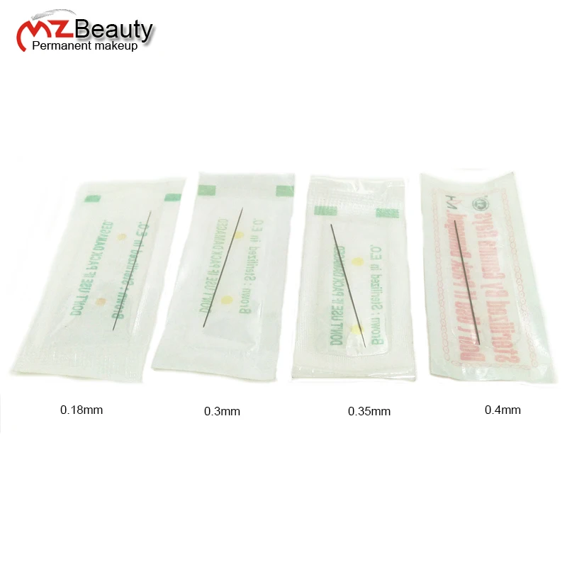 Top Trends: R1 Tattoo Needles Permanent Makeup Machine Agujas Sterilized Disposable Dia 0.18mm 0.25 0.3mm 0.35mm0.4mm MZ Beauty Microblading Shoppable Styles