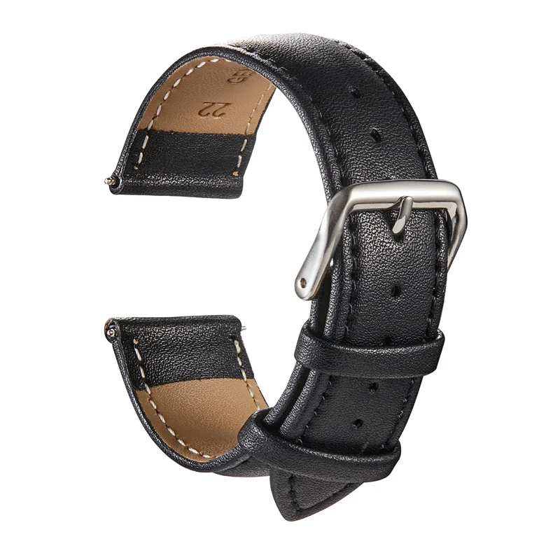 Top Trends: Genuine Leather Watchbands Calfskin Replace Watch Straps 18mm 20mm 22mm 24mm Watch Accessories Men Women Soft Watchband Shoppable Styles