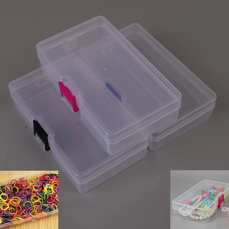 Top Trends: PP Transparent Practical Tool Case Screw Sewing Boxes Nail Art Rhinestones Decorations Art Equipment Jewelry Beads Storage Box Shoppable Styles