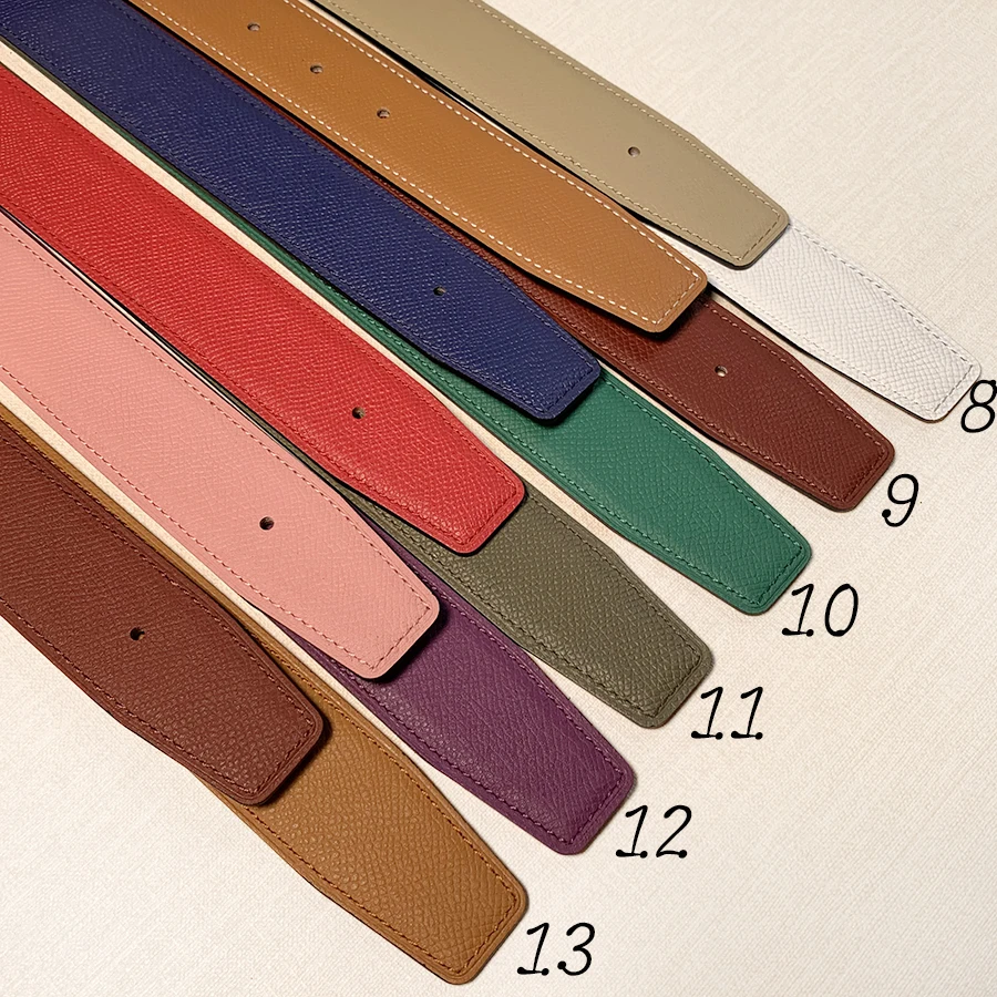 Top Trends: 2023 WITHOUT BUCKLE Ciartuar For Men Women 3.2 Cm 13 Colors Belt High Quality Cowskin Genuine Leather Two Sides Free Shipping Shoppable Styles