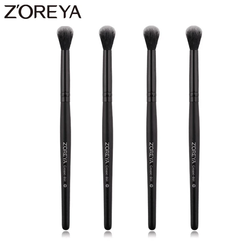 Top Trends: ZOREYA Black Crease Eye Shadow Makeup Brushes Soft Synthetic Hair Portable Eye Makeup Set Travel Cosmetic Brush For Make Up Shoppable Styles