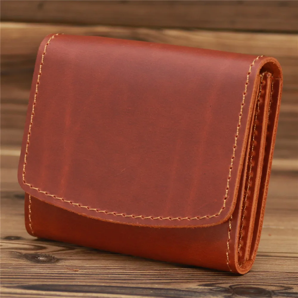 Top Trends: 2022 New Fashion Men Genuine Leather Wallet Small Money Purses Dollar Slim Mini Purse New Design Money Wallets Shoppable Styles