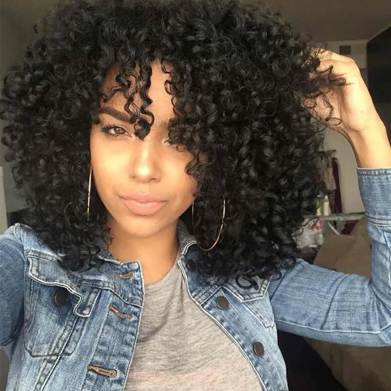 Top Trends: MUMUPI Short Afro Kinky Curly Wigs For Women Synthetic Wigs Heat Resistant Hair Fluffy African American Natural Black Hair Shoppable Styles