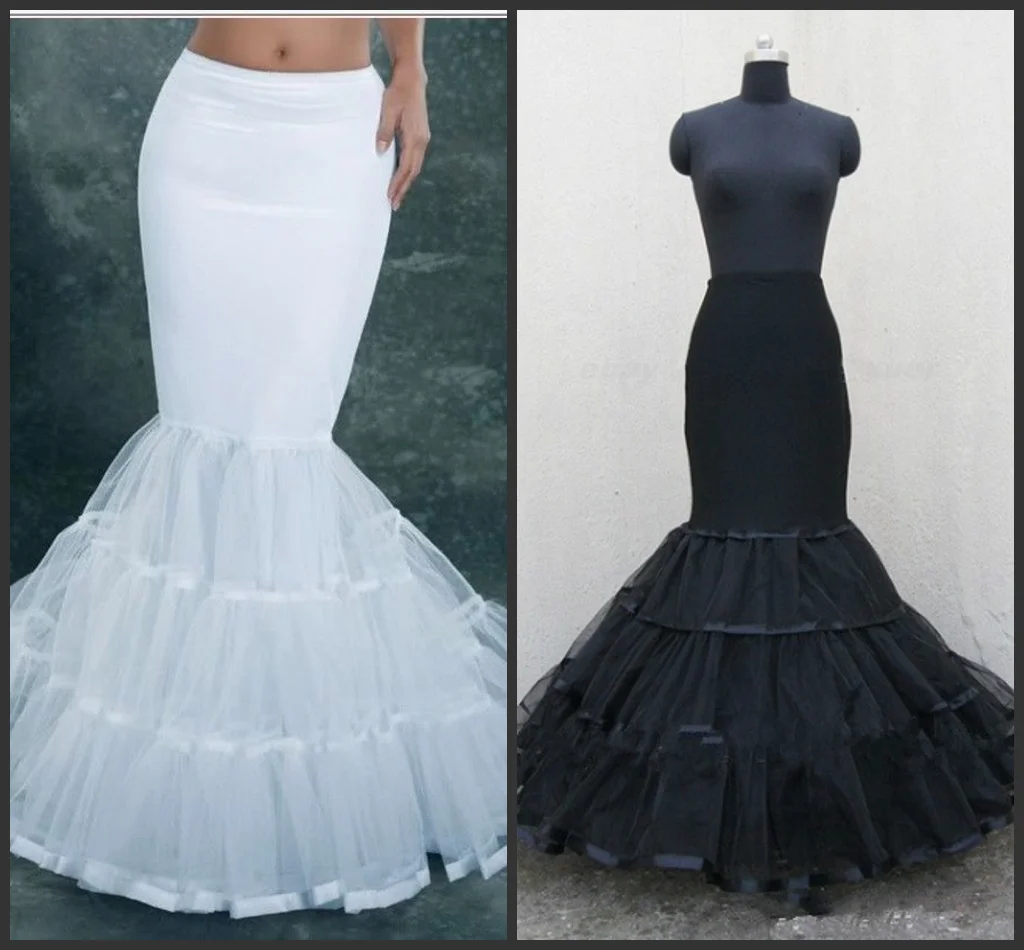 Top Trends: Plus Size Vintage Ball Gown Mermaid Petticoat For Wedding Dress White Hoops Petticoat Crinoline Slip Underskirt Girl Crinoline Shoppable Styles