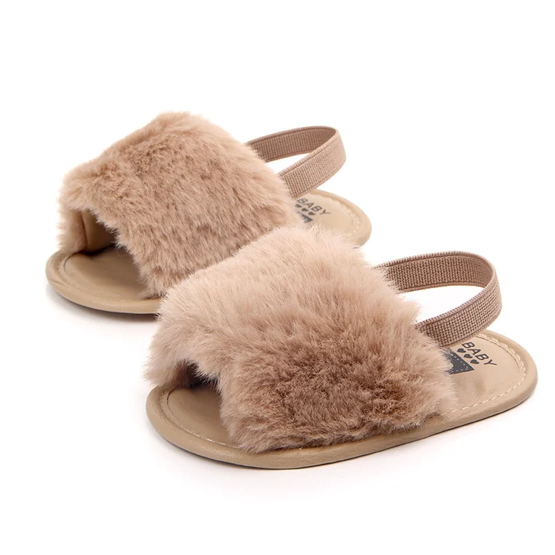 Top Trends: Fashion Faux Fur Baby Shoes Cute Infant Baby Boys Girls Shoes Soft Sole Slipper Comfortable Indoor Shoes For 0-18M Shoppable Styles - Image 5