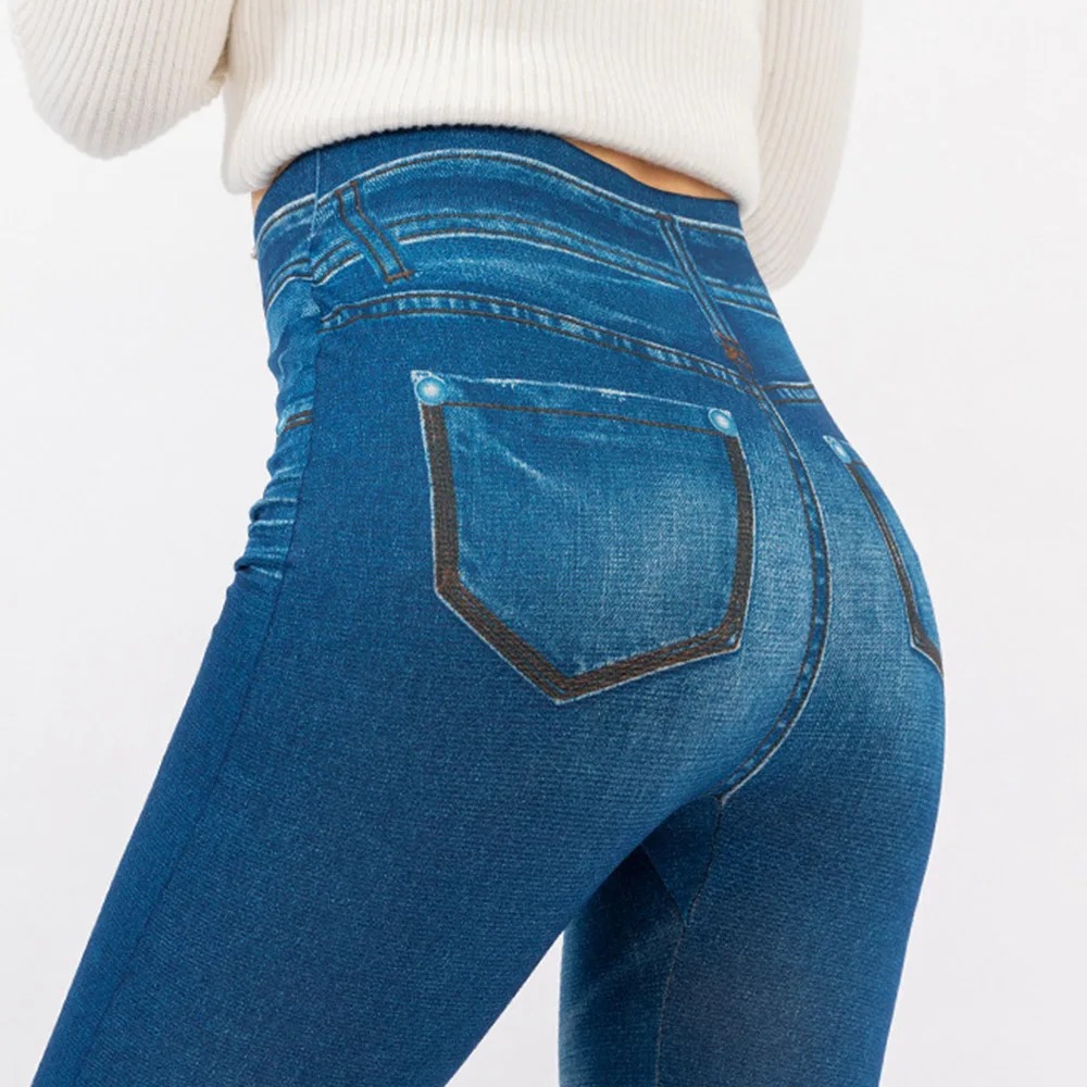 Top Trends: High Waisted Leggings For Women Seamless Leggings Plus Size Jeans Bottom Casual Comfy Slim Fit Denim Skinny Stretch Pants Shoppable Styles