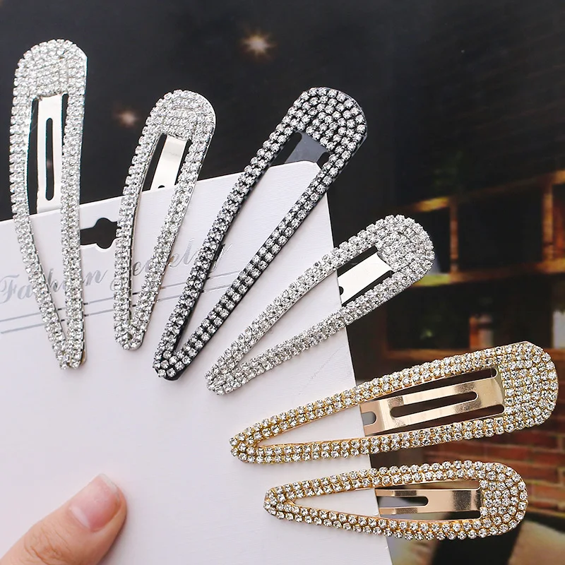 Top Trends: Elegant Metal Drop Rhinestone Hairpin Women Girls Hair Clip Bobby Pin Accessories For Hair Ornaments Hairclip Barrette Headdress Shoppable Styles