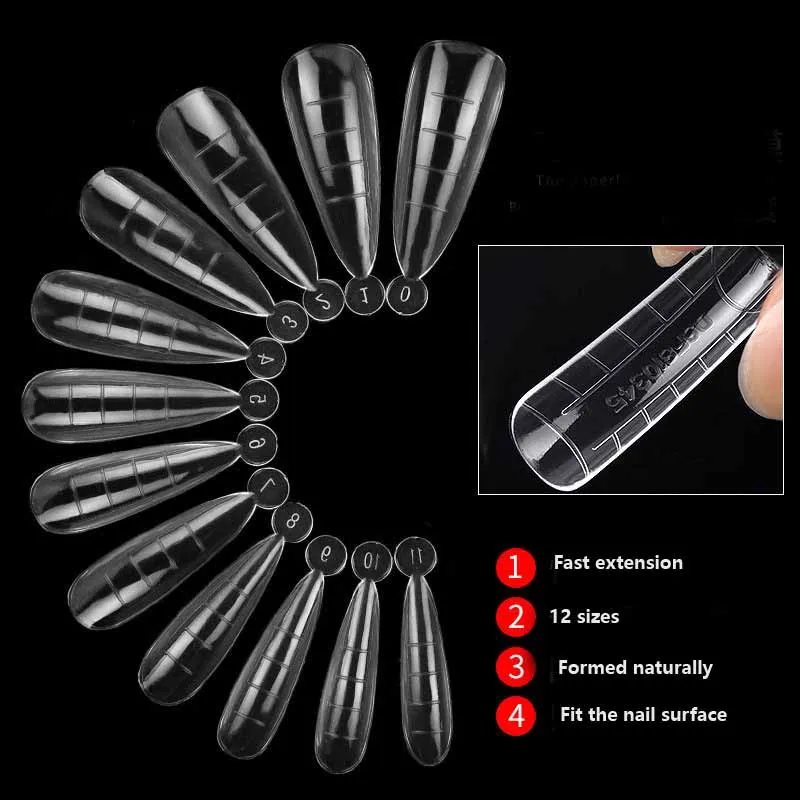 Top Trends: 120PCS / Box Nail Art UV Extend Gel Nail Extension Tool Quick Building Nail Mold Tips Nail Dual Forms Finger Extension Shoppable Styles - Image 4