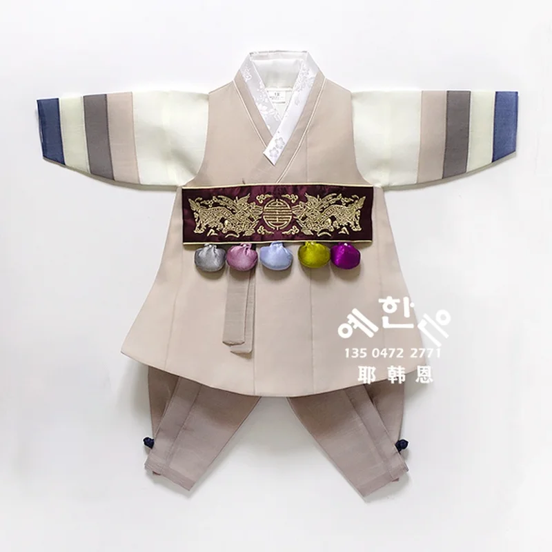 Top Trends: South Korea Imported High-end Hanbok Fabric 100-day Suit Boy Hanbok Mid-length Customization Shoppable Styles