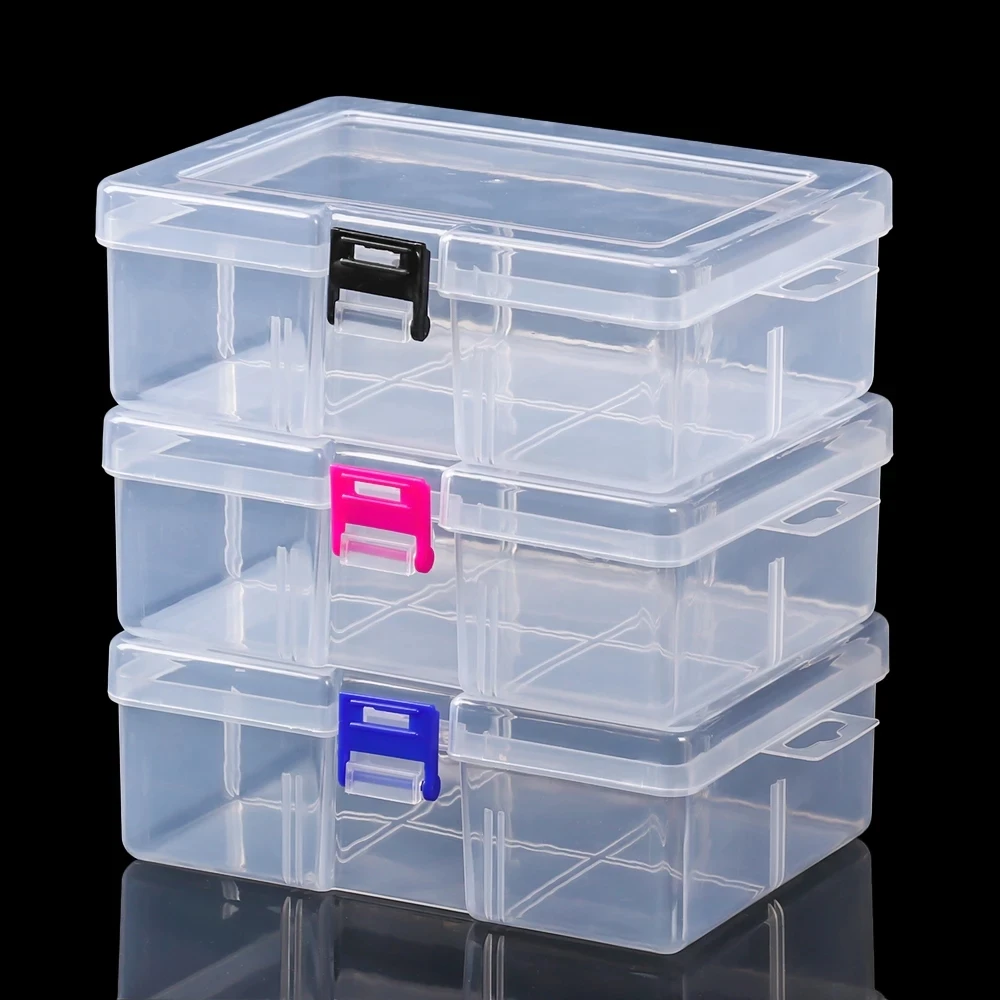 Top Trends: 1PC Transparent Component Screw Storage Box Jewelry Display Practical Toolbox Plastic Container Box Tool Case Screw Sewing Box Shoppable Styles