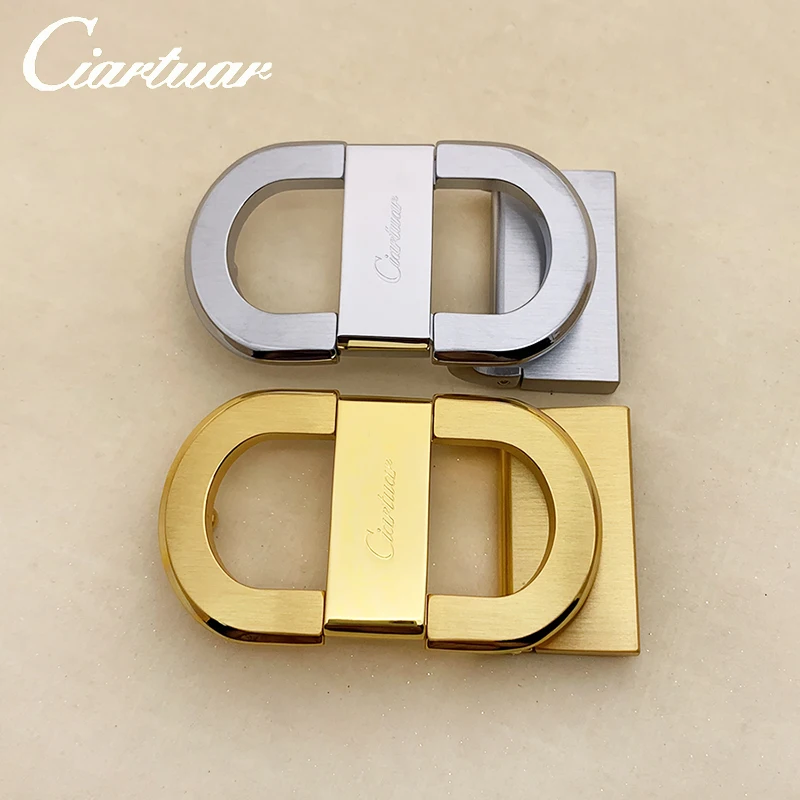 Top Trends: 2023 Ciartuar Luxury New Fashion Designer For Men High Quality For Trousers Solid Brass Copper Width 3.4 Cm Buckle Free Shipping Shoppable Styles