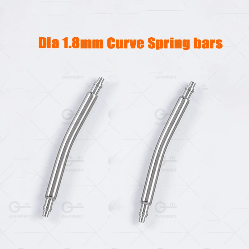 Top Trends: 1.8mm Bent Spring Bars Curved Watch Strap Link Bars 18mm 19mm 20mm 22mm 24mm Watch Strap Spring Bars Watch Bracelet Repair Parts Shoppable Styles