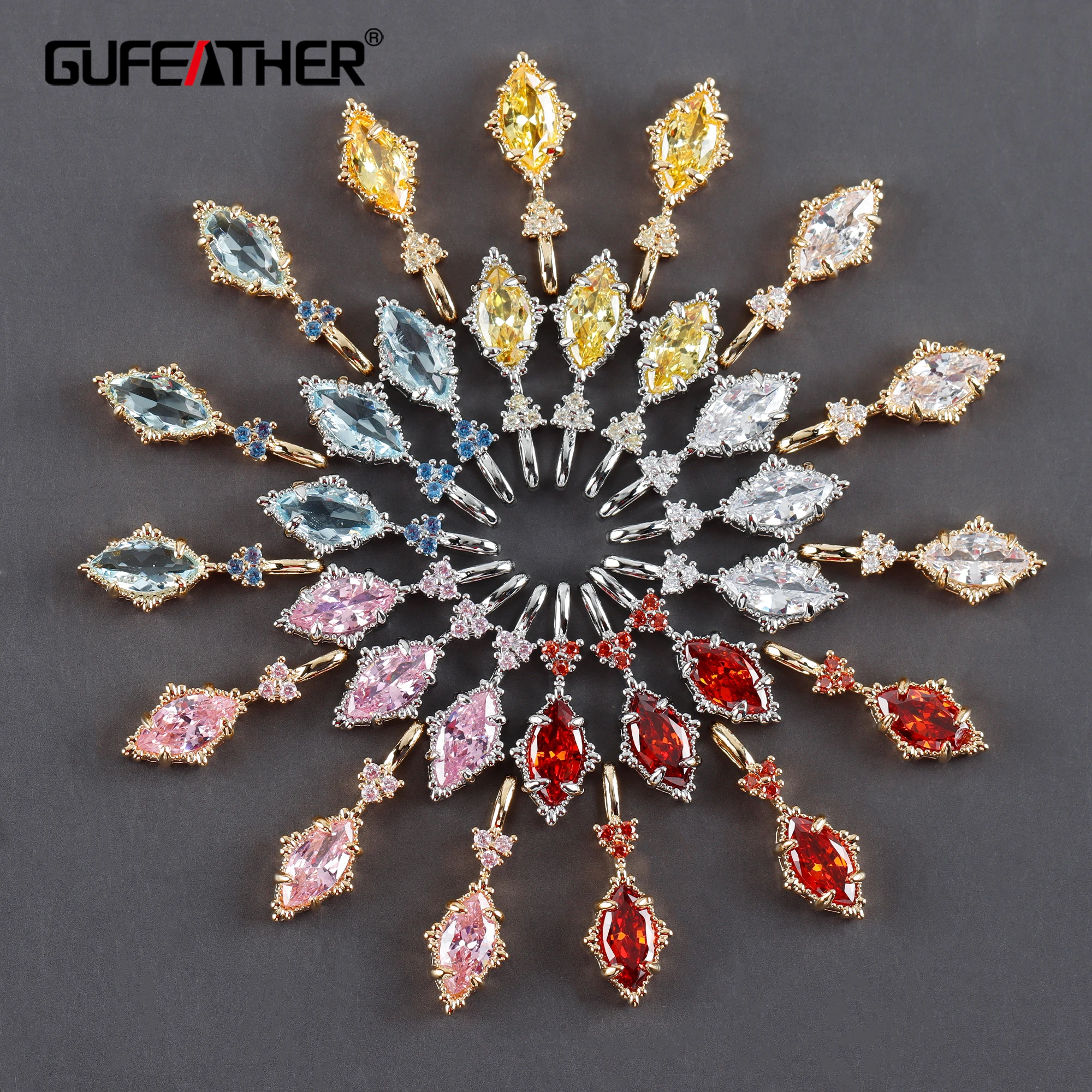 Top Trends: GUFEATHER M1000, jewelry Accessories, pass REACH, nickel Free, 18k Gold Rhodium Plated, copper, jewelry Making, diy Earrings, 10pcs / lot Shoppable Styles