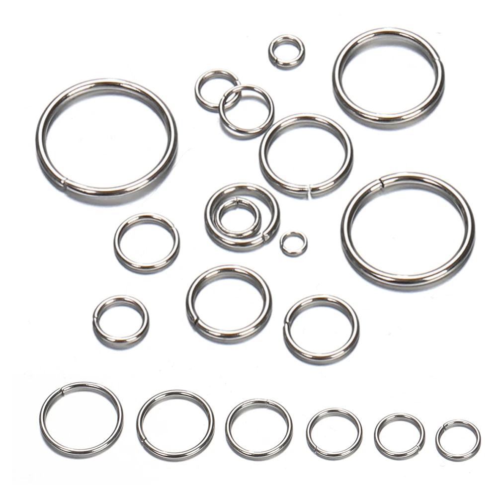 Top Trends: 200pcs / lot Stainless Steel Open Jump Rings Bracelet Necklace Earring Pendant Connectors For Jewelry Making Components Crafts DIY Shoppable Styles