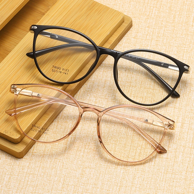 Top Trends: Round Glasses Frame Woman Men Glasses Retro Myopia Optical Frames Metal Clear Lenses Black Gold Eyeglasses Oculos 8123 Shoppable Styles