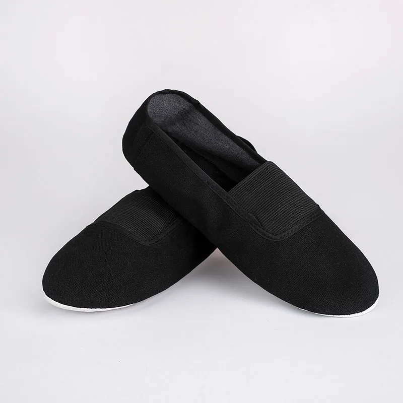 Top Trends: EU22-45 Full Leather Sole Black White Flat Yoga Teacher Fitness Gymnastic Ballet Dance Shoes For Kids Woman Man Shoppable Styles